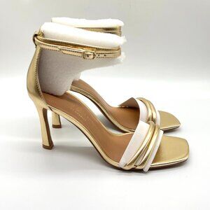 Chinese Laundry Womens 9.5M Jasmine Metallic Gold Heels Dress Sandals Shoes